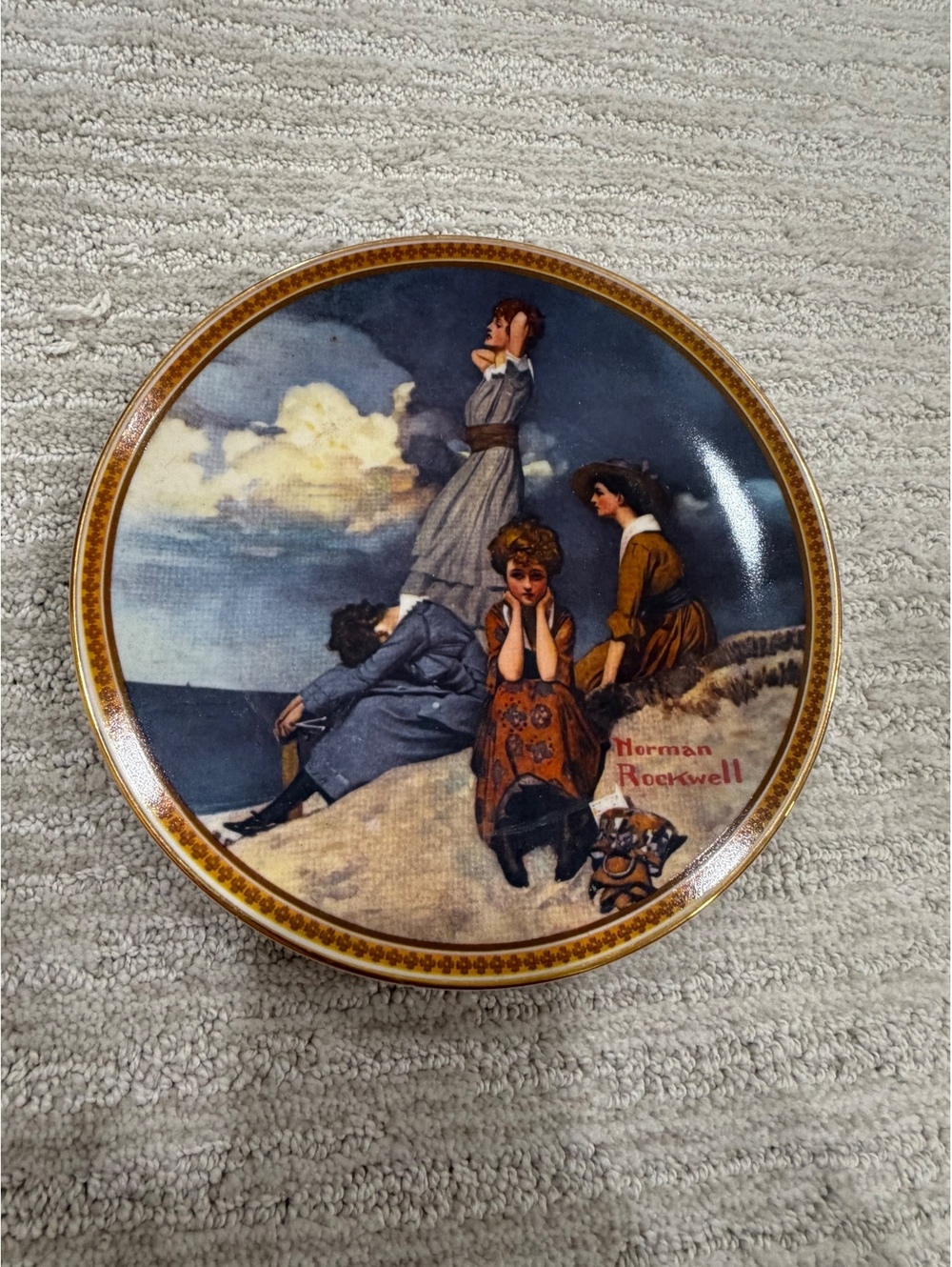 Knowles Norman Rockwell The Lighthouse Keeper's Daughter Collector Plate